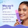 aqualogica illuminate+ protect & hydrate kit|illuminate+ dewy sunscreen spf 50+ pa++++ (50 g) + illuminate+ hydra gel moisturizer (200g)|spf 50+ pa++++|for luminous skin|24 hour intense hydration,all